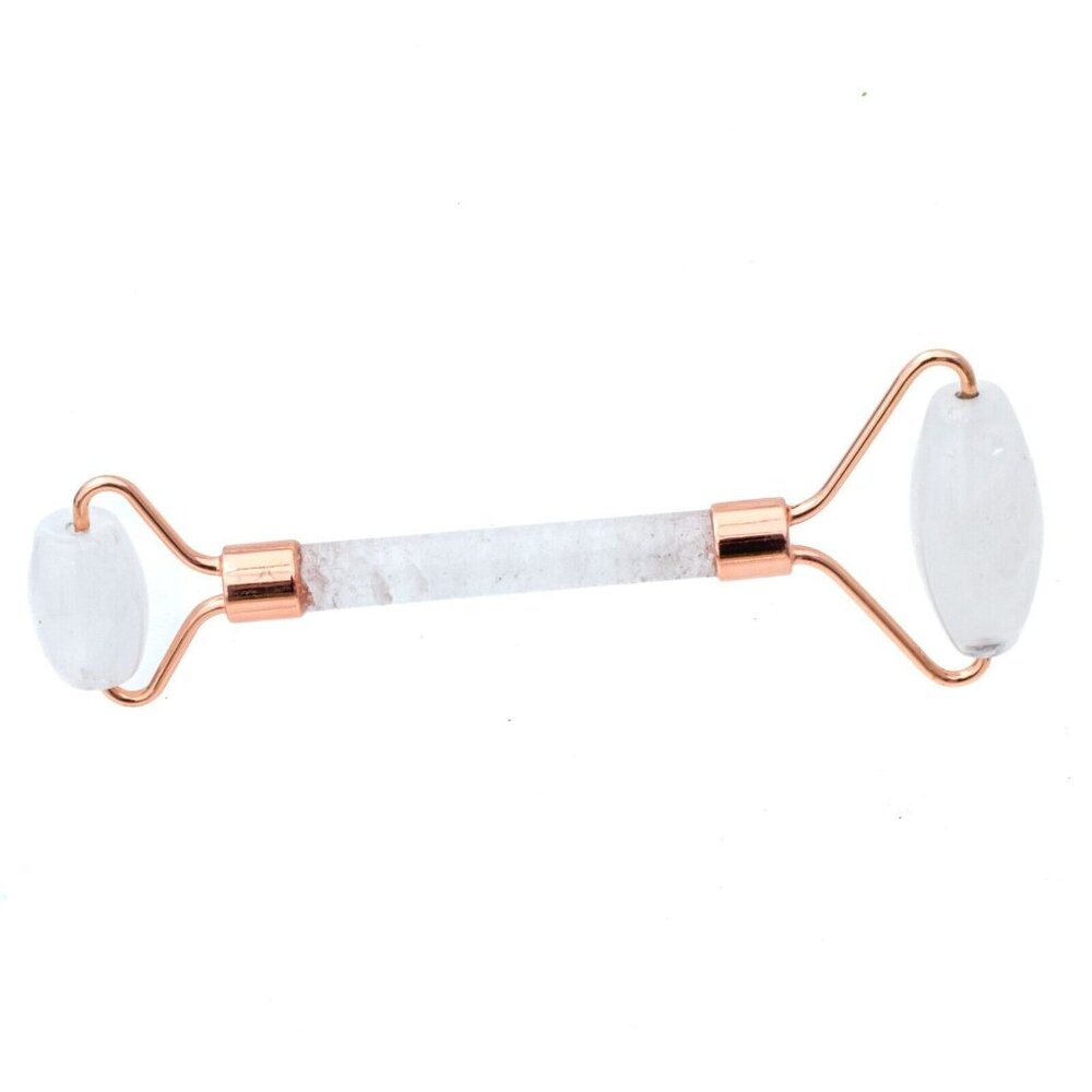 Natural Stone Face & Neck Roller Massager Choose Your Gemstone Healing Crystals